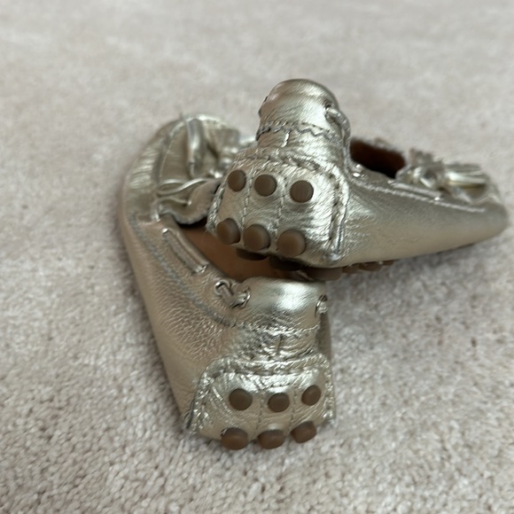 New Vintage 90’s Coach Metallic Gold Nadia Driving Loafers SZ: 6 - Picture 4 of 7